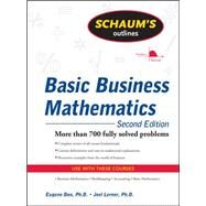 Schaum's Outline of Basic Business Mathematics, 2ed by Don, Eugene; Lerner, Joel, 9780071611589