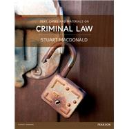 Text, Cases & Materials on Criminal Law by Macdonald, Stuart, 9781447921592