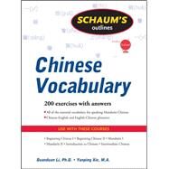 Schaum's Outline of Chinese Vocabulary by Xie, Yanping; Li, Duan-Duan, 9780071611602