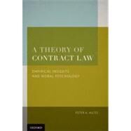 A Theory of Contract Law Empirical Insights and Moral Psychology by Alces, Peter A., 9780195371604