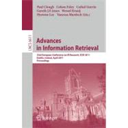 Advances in Information Retrieval: 33rd European Conference on IR Resarch, ECIR 2011, Dublin, Ireland, April 18-21, 2011, Proceedings by Clough, Paul, 9783642201608