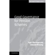 Good Governance for Pension Schemes by Paul Thornton , Donald Fleming, 9780521761611