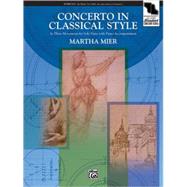 Concerto in Classical Style by Mier, Martha (COP), 9780739021613