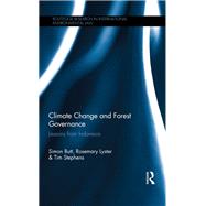 Climate Change and Forest Governance: Lessons from Indonesia by Butt; Simon, 9781138281615