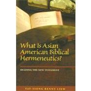 What Is Asian American Biblical Hermeneutics? : Reading the New Testament by Liew, Tat-Siong Benny, 9780824831622