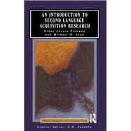 An Introduction to Second Language Acquisition Research by Larsen-Freeman; Diane, 9781138171626