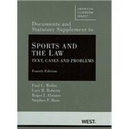 Sports and the Law by Weiler, Paul C.; Roberts, Gary R.; Abrams, Roger I.; Ross, Stephen F., 9780314911636