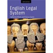 English Legal System by Elliott, Catherine; Quinn, Frances, 9781405811651
