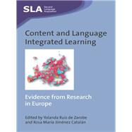 Content and Language Integrated Learning Evidence from Research in Europe by Ruiz de Zarobe, Yolanda; Jimenez Catalan, Rosa Maria, 9781847691651