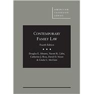 Contemporary Family Law by Abrams, Douglas; Cahn, Naomi; Ross, Catherine; Meyer, David; Mcclain, Linda, 9781628101652