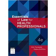 Essentials of Law for Health Professionals by Forrester, kim, 9780729541664