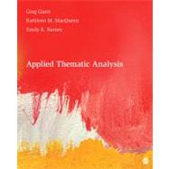 Applied Thematic Analysis by Greg Guest, 9781412971676