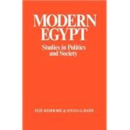 Modern Egypt: Studies in Politics and Society by Haim,Sylvia G.;Haim,Sylvia G., 9780714631684