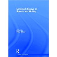 Landmark Essays on Speech and Writing by Elbow; Peter, 9780415641685