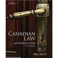 Canadian Law: An Introduction by Boyd, Neil, 9780176531690