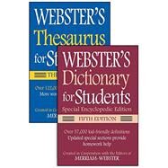 Webster's Dictionary for Students 5th Ed. + Webster's Thesaurus for Students 3rd Ed. by Merriam-Webster (CRT), 9781596951693