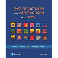 Data Structures and Abstractions with Java by Carrano, Frank M.; Henry, Timothy M., 9780134831695