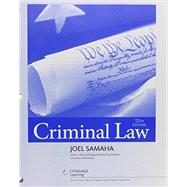Bundle: Criminal Law, Loose-leaf Version, 12th + MindTap Criminal Justice, 1 term (6 months) Printed Access Card by Samaha, Joel, 9781305931732
