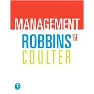 MyLab Management with Pearson eText -- Access Card -- for Management by Robbins, Stephen; Coulter, Mary, 9780135581735