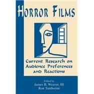 Horror Films: Current Research on Audience Preferences and Reactions by Weaver,James B., 9780805811735