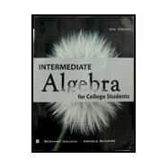 Intermediate Algebra for College Students by Bernard Kolman, Arnold Shapiro, 9781618821737