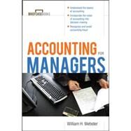 Accounting for Managers by Webster, William, 9780071421744