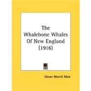 The Whalebone Whales Of New England by Allen, Glover Morrill, 9780548831755