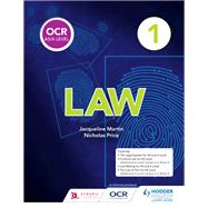 OCR AS/A Level Law Book 1 by Jacqueline Martin; Nicholas Price, 9781510401761