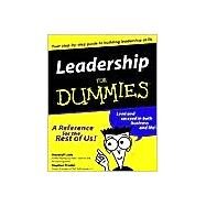 Leadership For Dummies by Loeb, Marshall; Kindel, Stephen, 9780764551765
