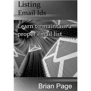 Listing Email Ids by Page, Brian, 9781505511772