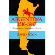 Argentina, 1516-1987 by Rock, David, 9780520061781