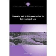 Diversity and Self-Determination in International Law by Karen Knop, 9780521781787