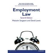 Employment Law by Sargeant, Malcolm; Lewis, David, 9781292001791
