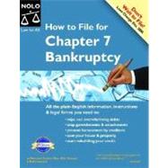 How To File For Chapter 7 Bankruptcy by Elias, Stephen; Renauer, Albin; Leonard, Robin, 9781413301793