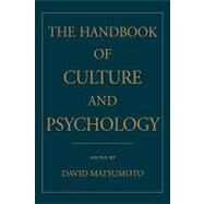 The Handbook of Culture and Psychology by Matsumoto, David, 9780195131819