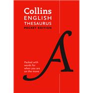 Collins Pocket  Collins English Thesaurus: Pocket edition by Collins Dictionaries, 9780008141820