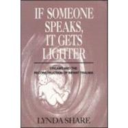 If Someone Speaks, It Gets Lighter: Dreams and the Reconstruction of Infant Trauma by Share; Lynda, 9780881631821