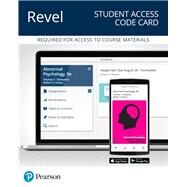 Revel for Abnormal Psychology,Pearson Education,9780134531830