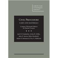 Civil Procedure(American Casebook Series) by Friedenthal, Jack H.; Miller, Arthur R.; Sexton, John E.; Hershkoff, Helen; Steinman, Adam N.; McKenzie, Troy A., 9781636591834