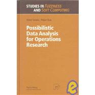 Possibilistic Data Analysis for Operations Research by Tanaka, Hideo, 9783790811834