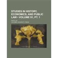 Studies in History, Economics and Public Law by Columbia University Press, 9781154581836