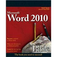 Word 2010 Bible by Tyson, Herb, 9780470591840