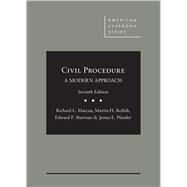Civil Procedure, A Modern Approach by Marcus, Richard L.; Redish, Martin H.; Sherman, Edward F.; Pfander, James E., 9781640201859