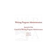 Wpa by Writing Program Administrators Council, 9781602351868