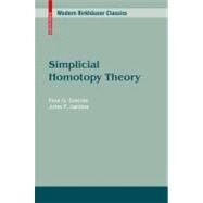 Simplicial Homotopy Theory by Goerss, Paul Gregory; Jardine, John F., 9783034601887