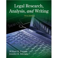 Legal Research, Analysis, and Writing by Putman, William; Albright, Jennifer, 9781133591900