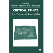 Critical Ethics by Rainsford, Dominic; Woods, Tim, 9781349271900