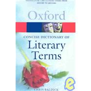 The Concise Oxford Dictionary of Literary Terms by Baldick, Chris, 9780780761902
