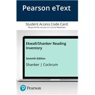 Ekwall/Shanker Reading Inventory, Pearson eText -- Access Card by Shanker, James L.; Cockrum, Ward, 9780134801933