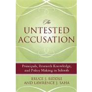 The Untested Accusation Principals, Research Knowledge, and Policy Making in Schools by Biddle, Bruce J.; Saha, Lawrence J., 9781578861934